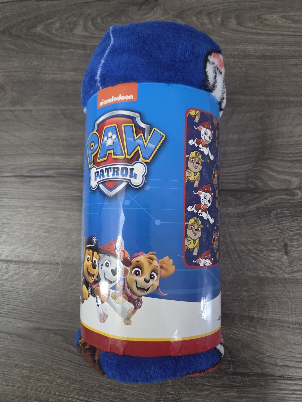 PAW Patrol Kids Throw Blanket - Blue Paw Patrol Design NEW